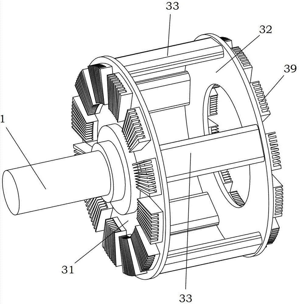 Period reciprocating magnetic edgy current shaft coupling