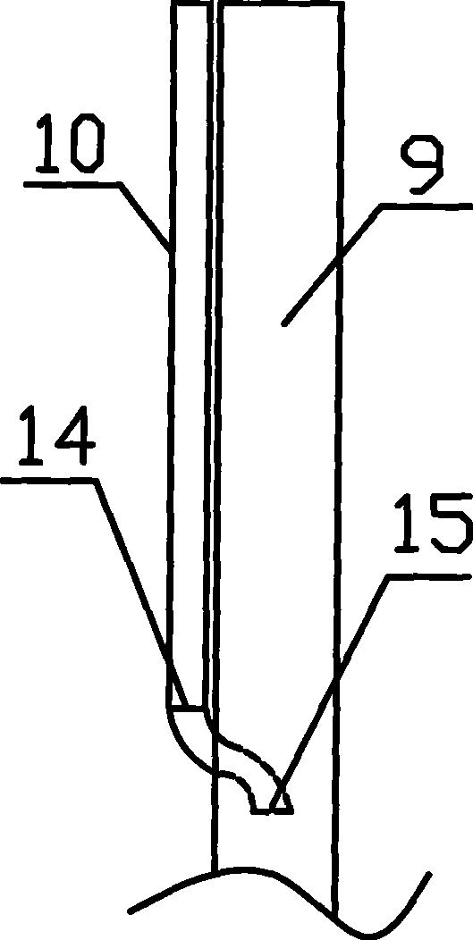 Water-gas mixing jet apparatus for pile sinking