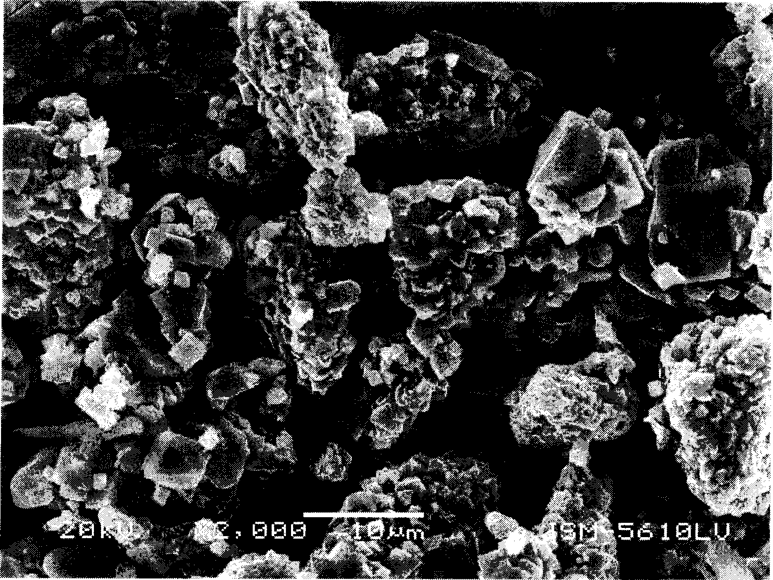 Lithium cell anode material lithium manganate preparing method