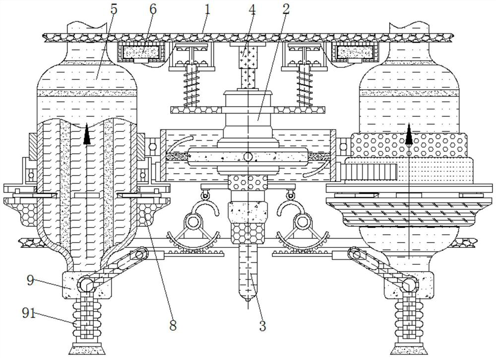 High-safety auxiliary purification control system for welding smoke of cable distribution box