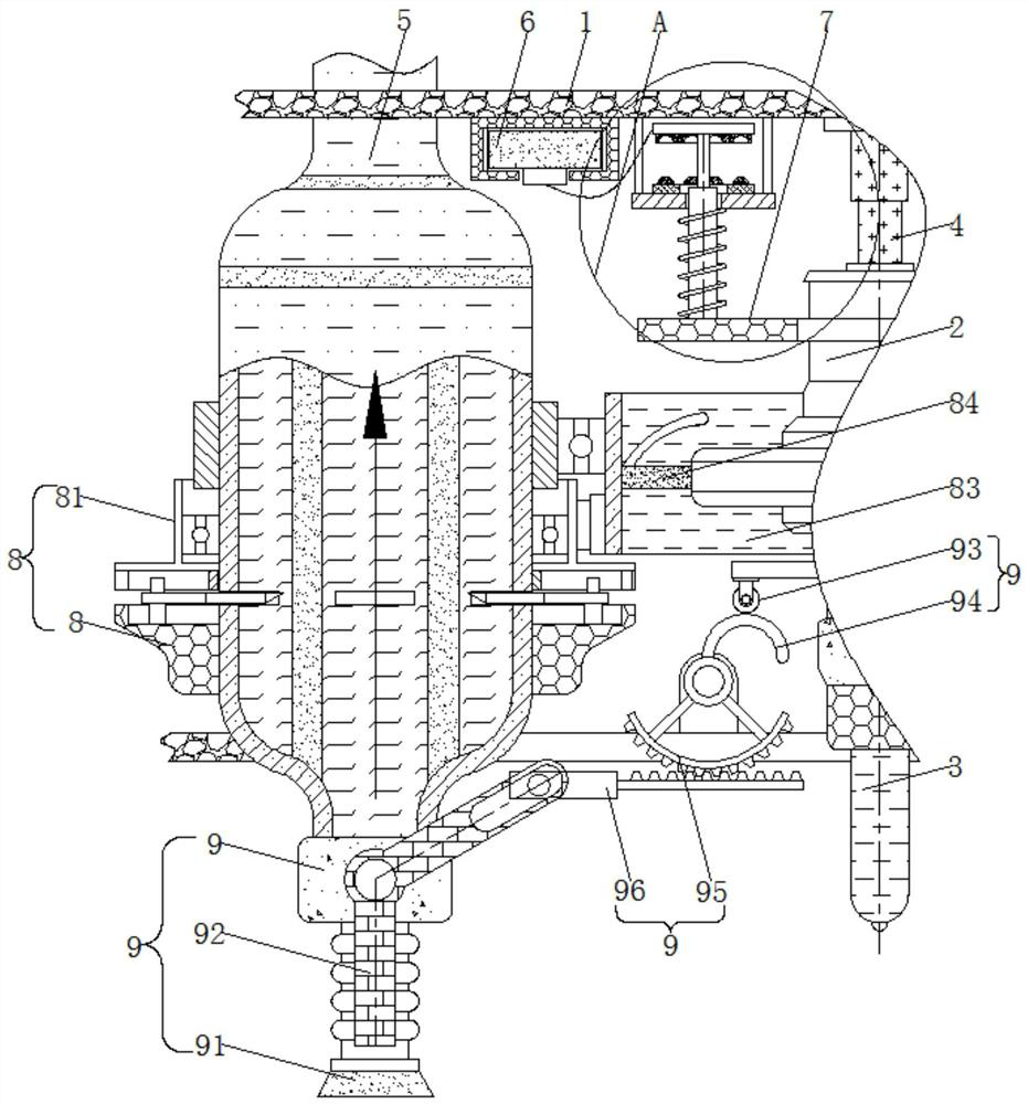 High-safety auxiliary purification control system for welding smoke of cable distribution box