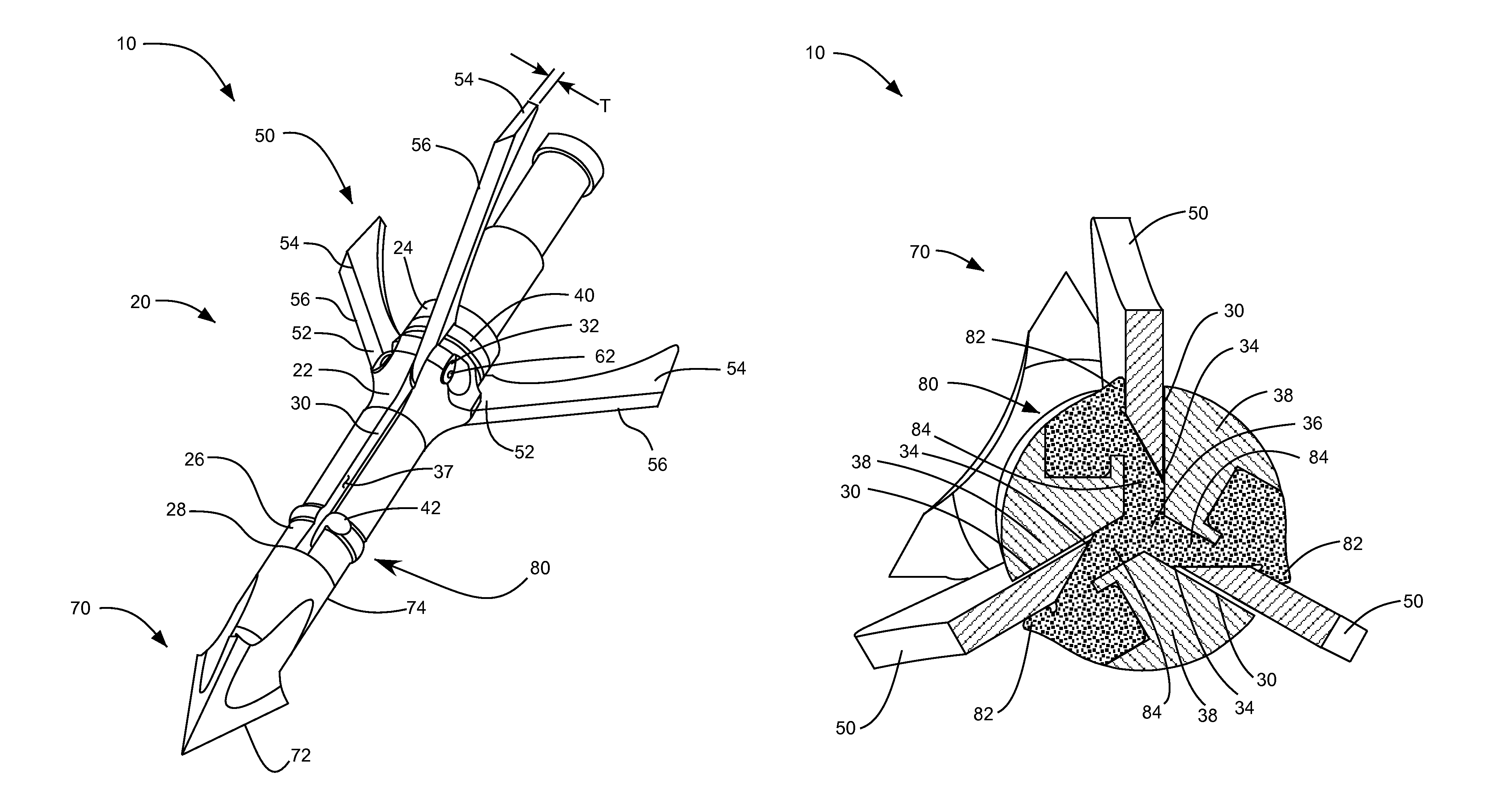 Broadhead arrow tip and associated methods