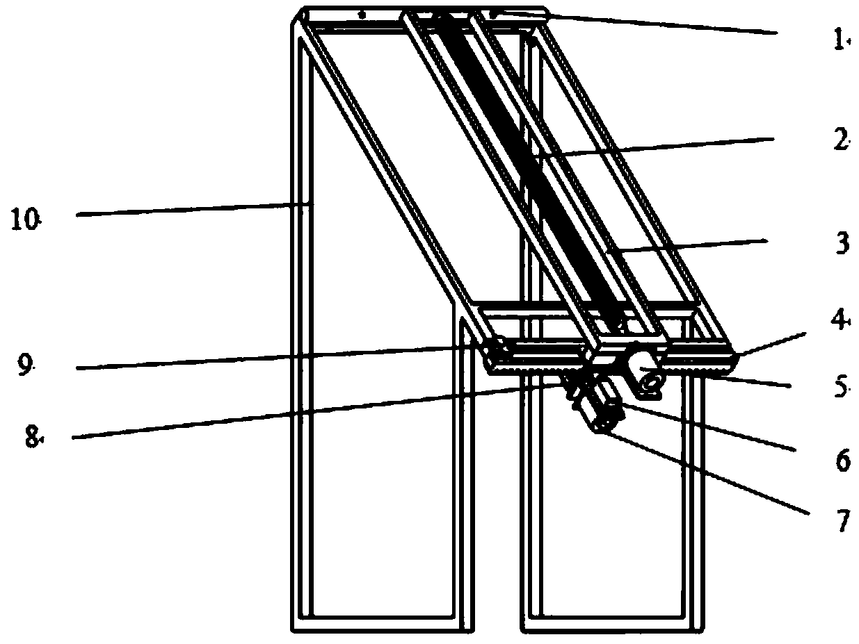 Device for cleaning solar photovoltaic power generation board