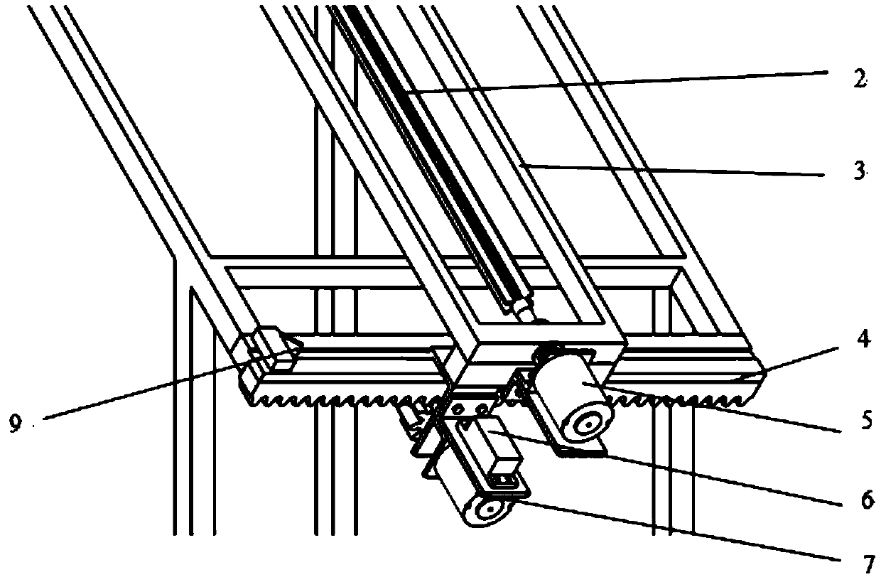 Device for cleaning solar photovoltaic power generation board