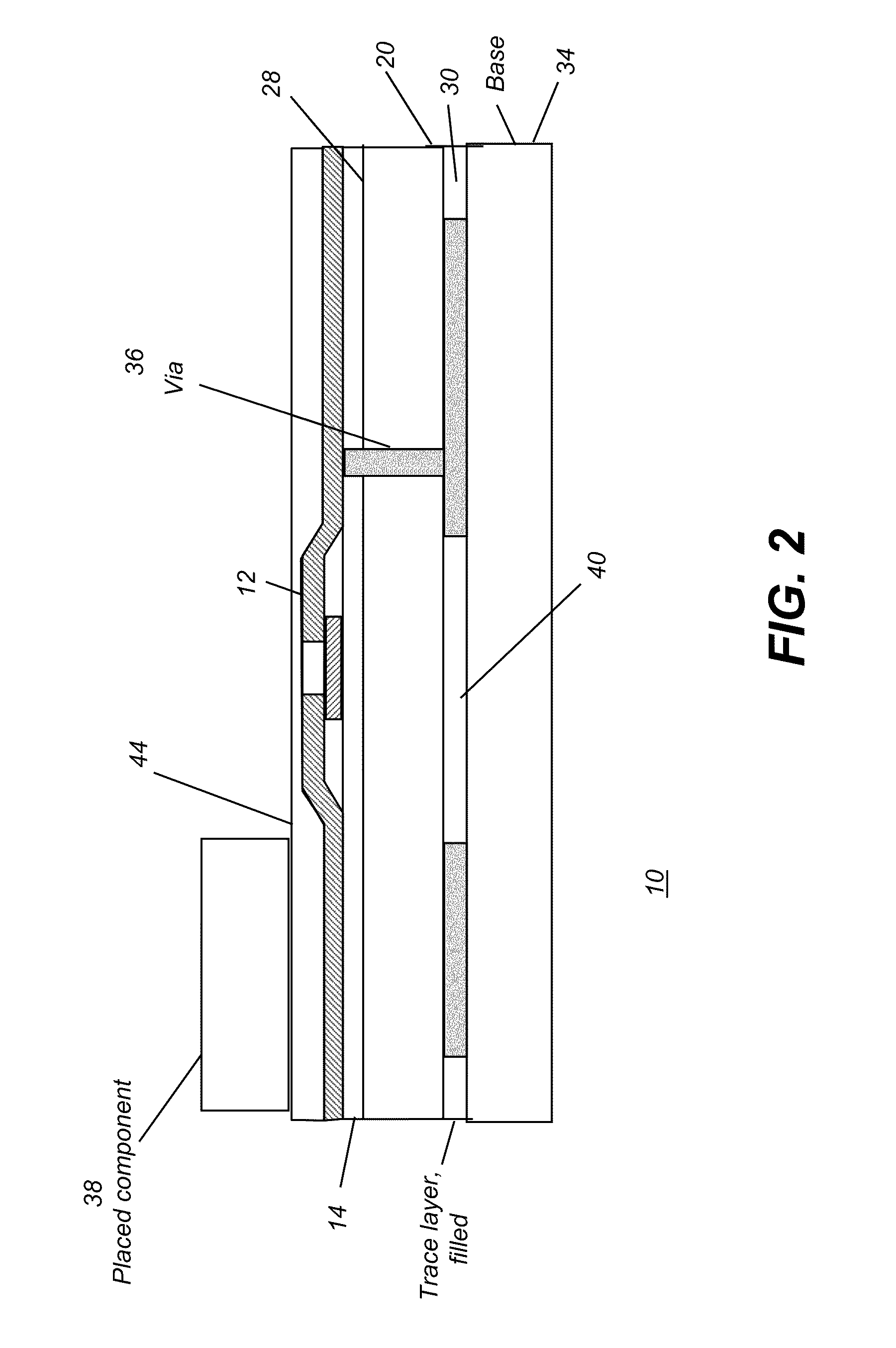 Flexible substrate with electronic devices and traces