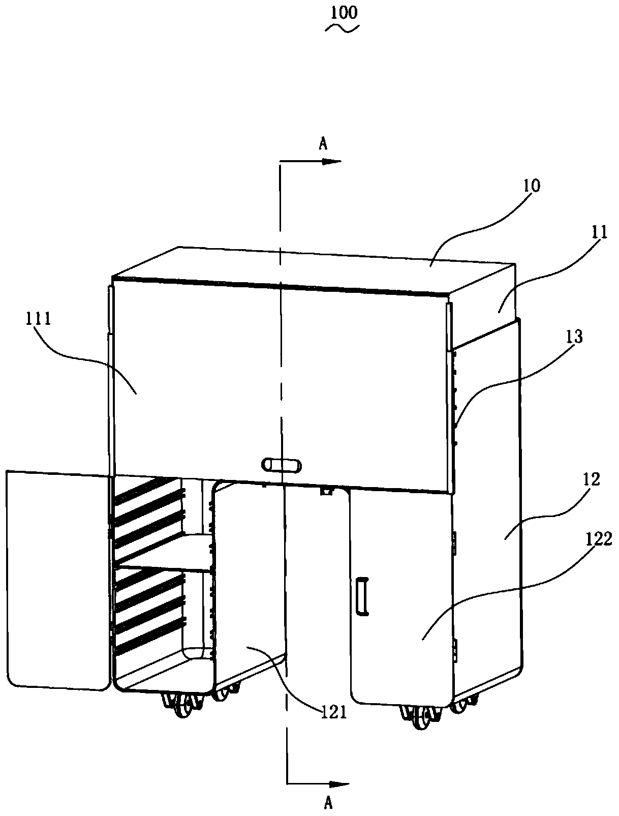 A kind of multi-functional two-wheel express carriage