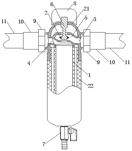 A reverse flushing pre-filter