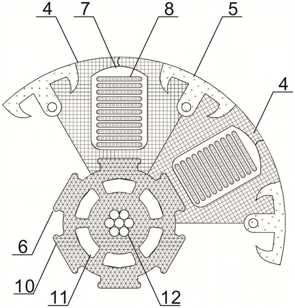 Combined skeleton optical cable