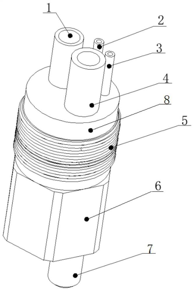 Dental handpiece waterway sampler