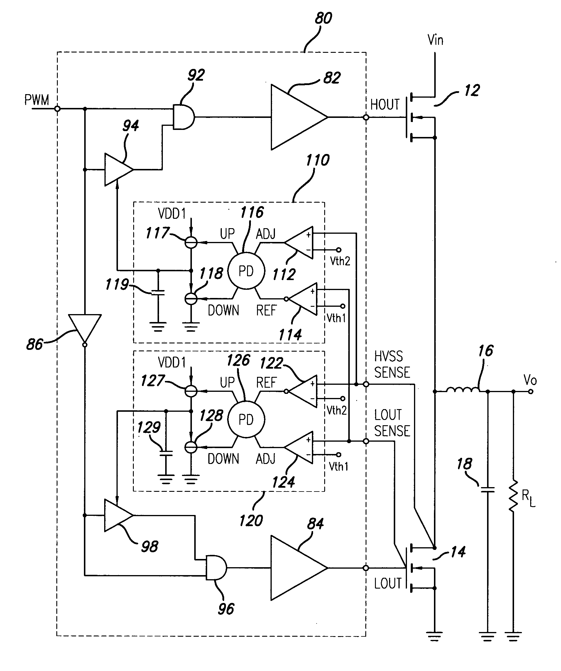 Adaptive delay control circuit for switched mode power supply