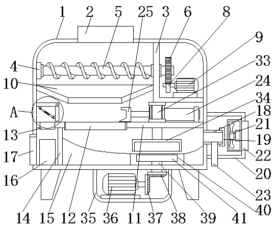 Grinding device of deep sea ore rock