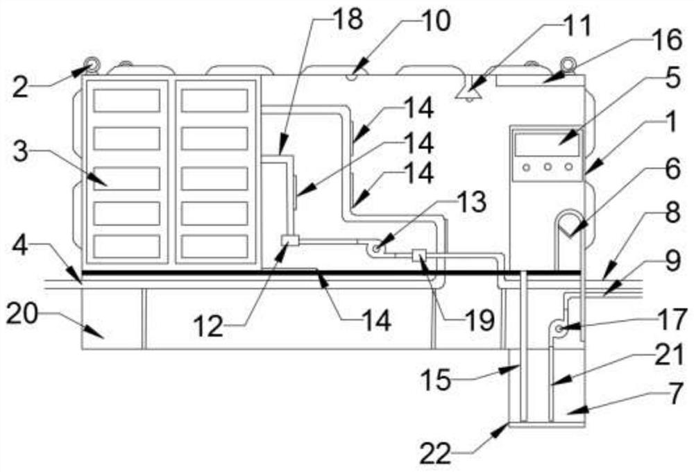 Integrated outdoor intelligent stable net pressure-superposed water supply device