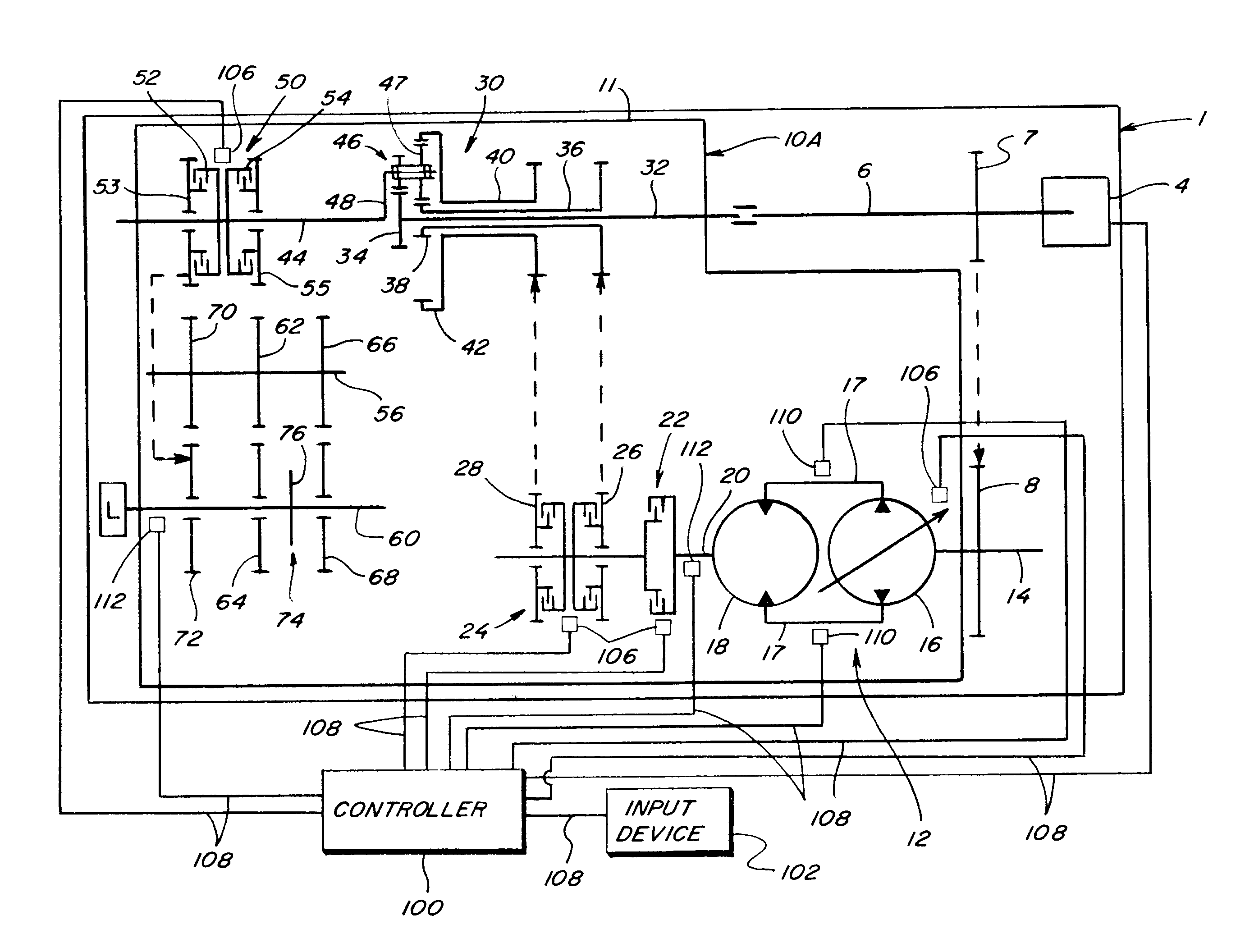 Method for estimating and controlling driveline torque in a continuously variable hydro-mechanical transmission