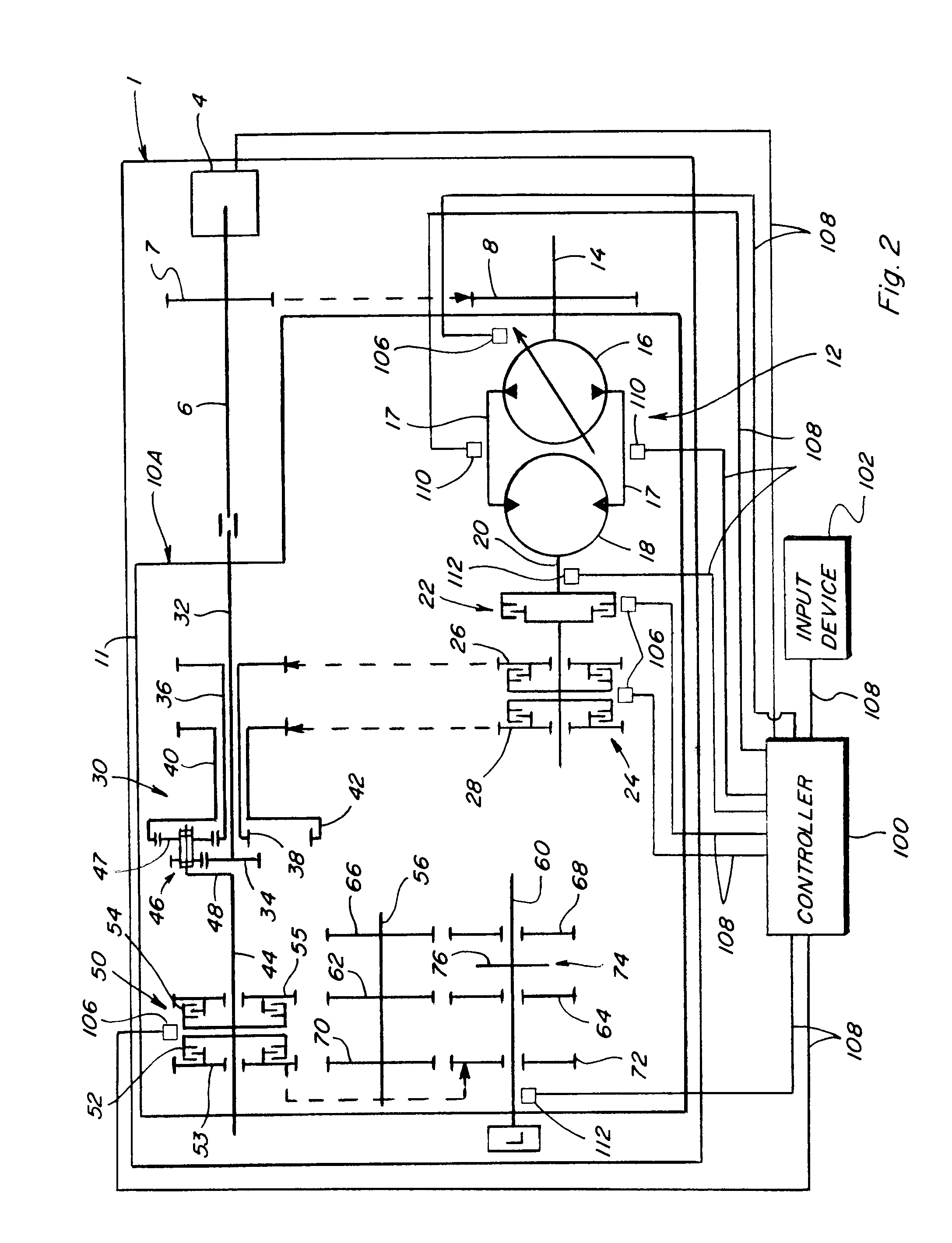 Method for estimating and controlling driveline torque in a continuously variable hydro-mechanical transmission