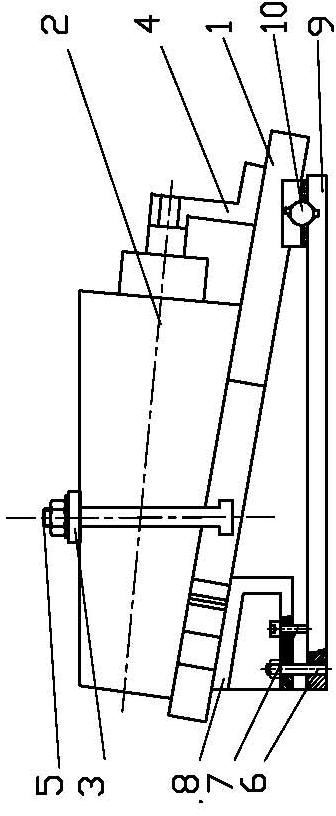 General accurate grinding clamp with adjustable sluice valve flashboard