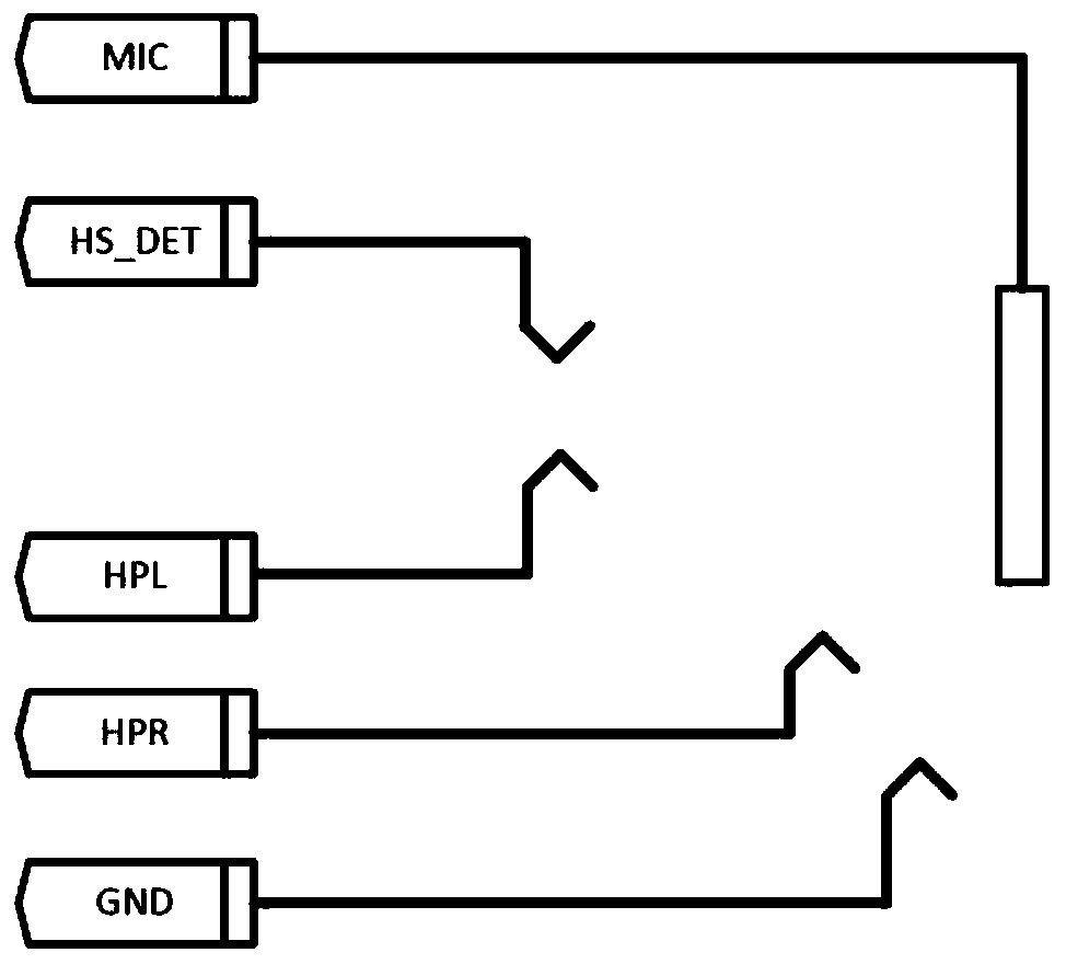 Earphone in-place detection circuit and detection method