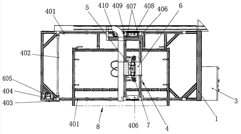 Laser welding device of solar flat plate collector