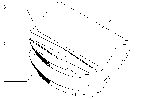 Omega-shaped artificial cervical intervertebral disc implant with diamond-shaped bilateral stopping pawls