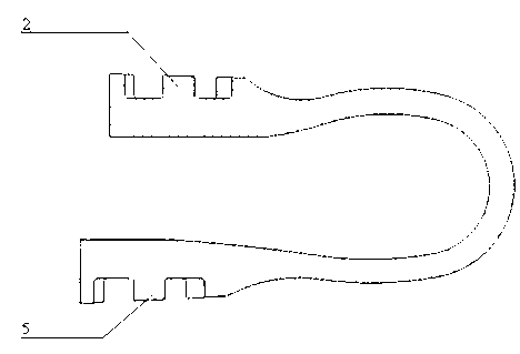 Omega-shaped artificial cervical intervertebral disc implant with diamond-shaped bilateral stopping pawls