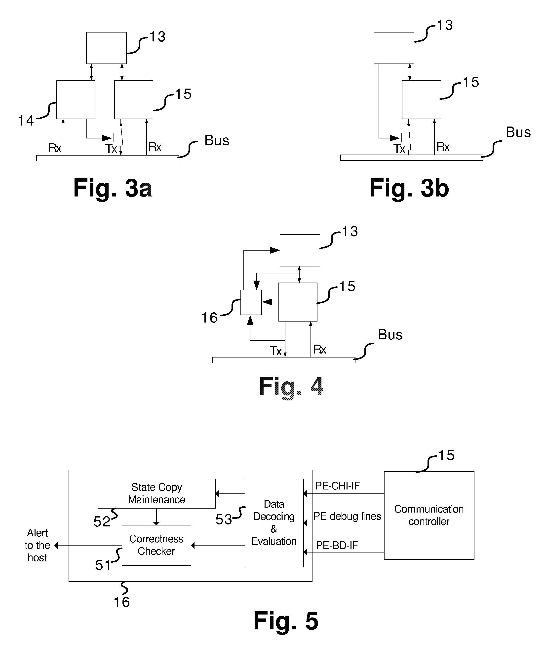 Node of a distributed communication system, node and monitoring device coupled to such communication system