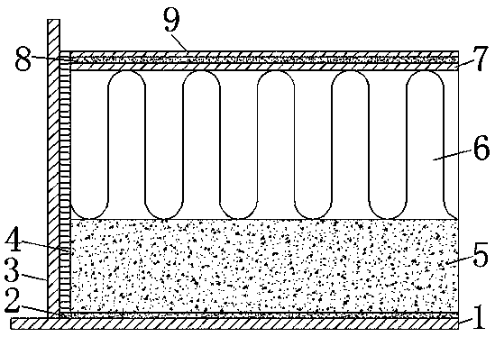 Marine high-sound-insulation floating floor structure