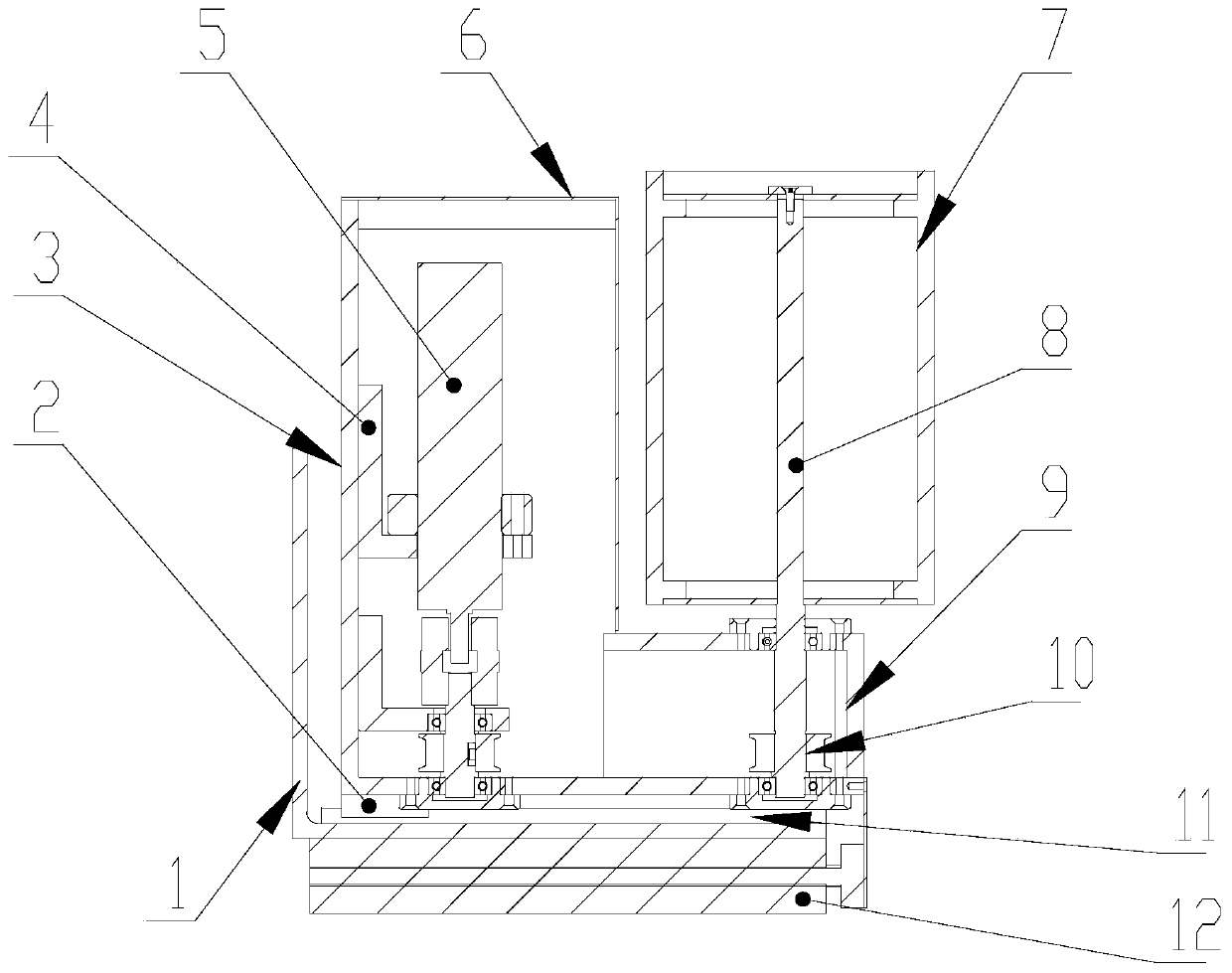 Nuclear power plant steam generator water chamber partition weld seam penetration testing equipment