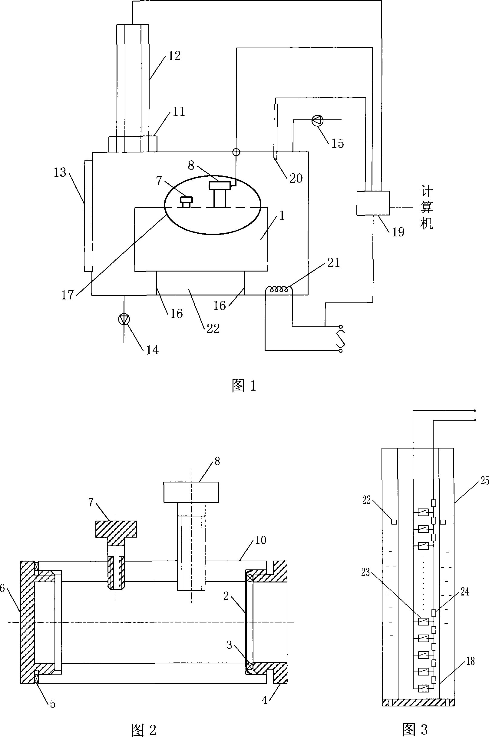 Solid-liquid phase change material normal pressure thermal expansion rate and work volume digital measuring device