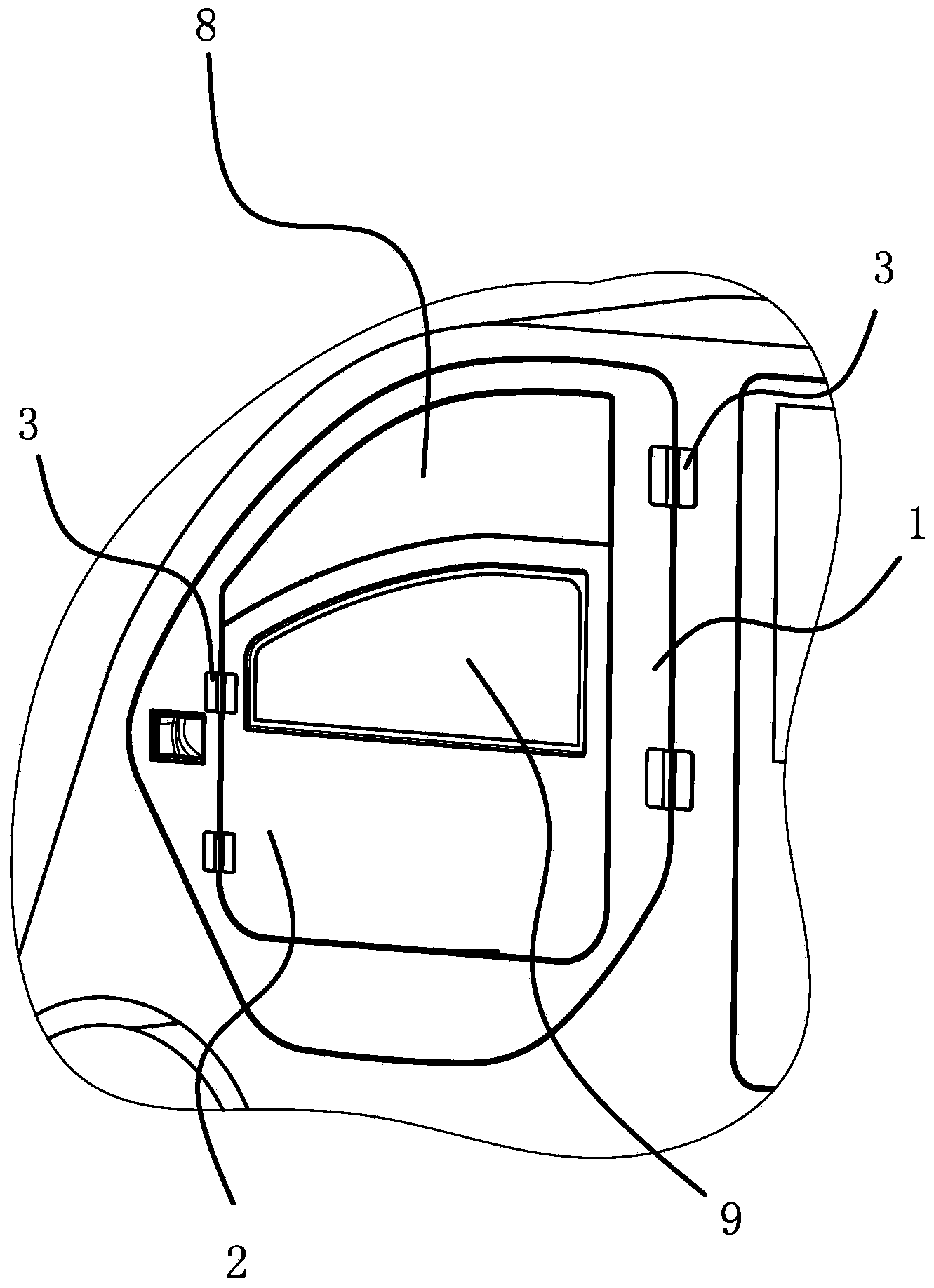 Multifunctional automobile door device