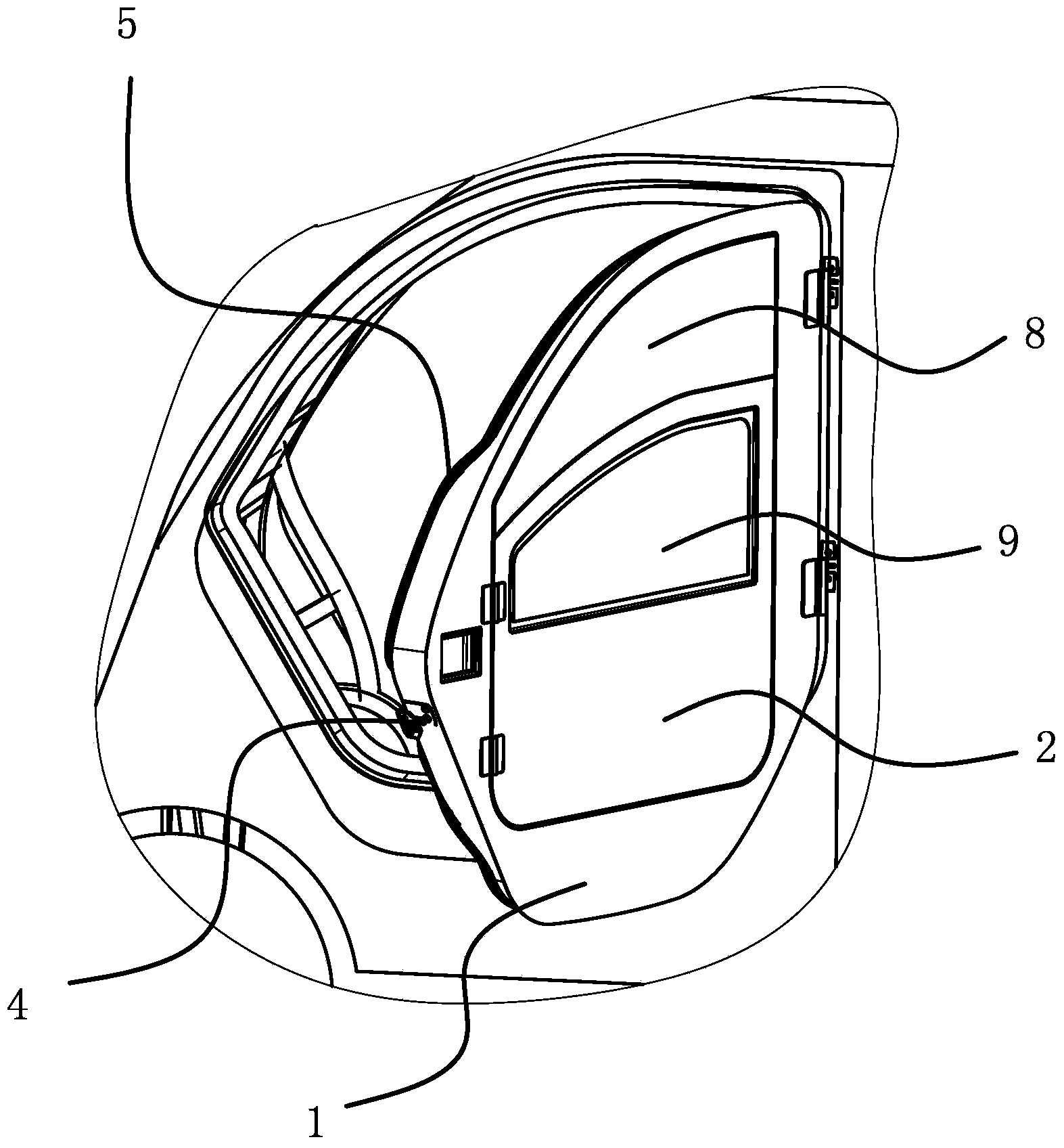 Multifunctional automobile door device