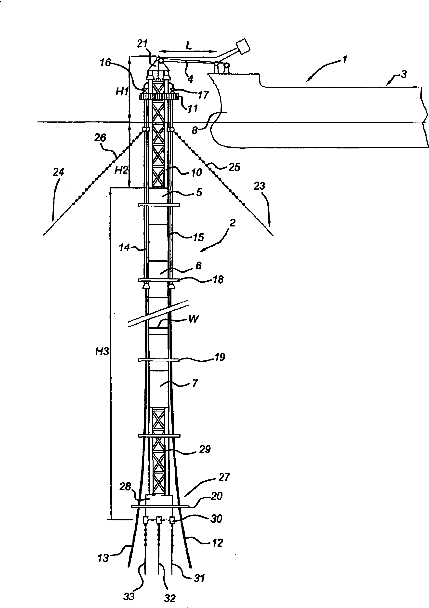 Deep water hydrocarbon transfer system