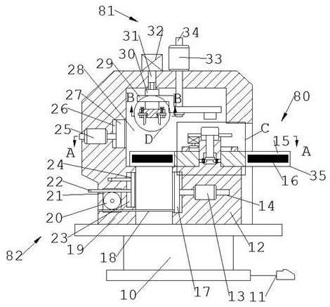 A kind of auxiliary installation equipment for the manufacture of shock absorber assembly