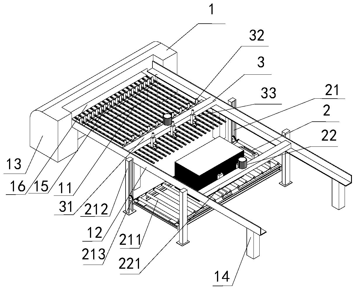 Thin plate rear end automatic loading system for electronic saw