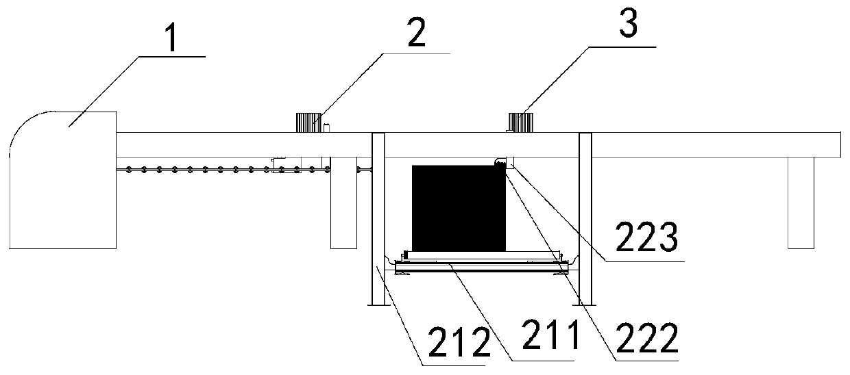 Thin plate rear end automatic loading system for electronic saw