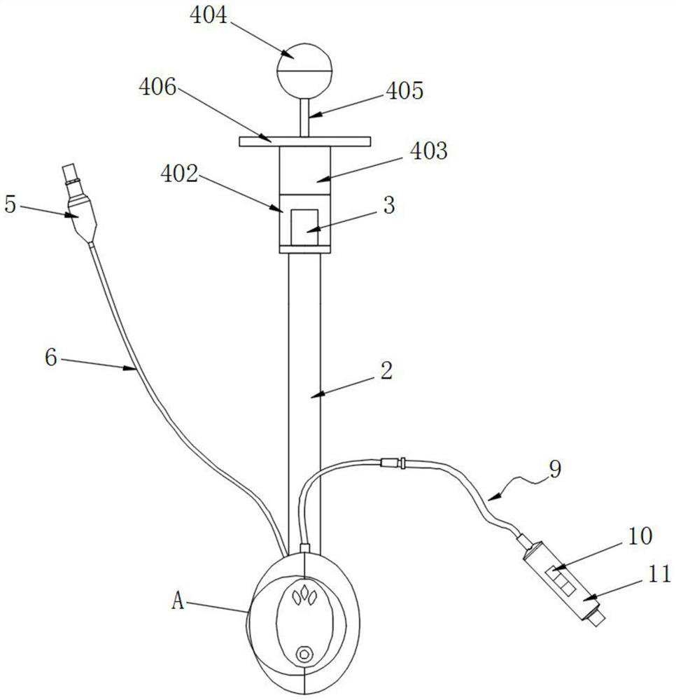 Laryngeal mask airway with pressure indication function and use method thereof