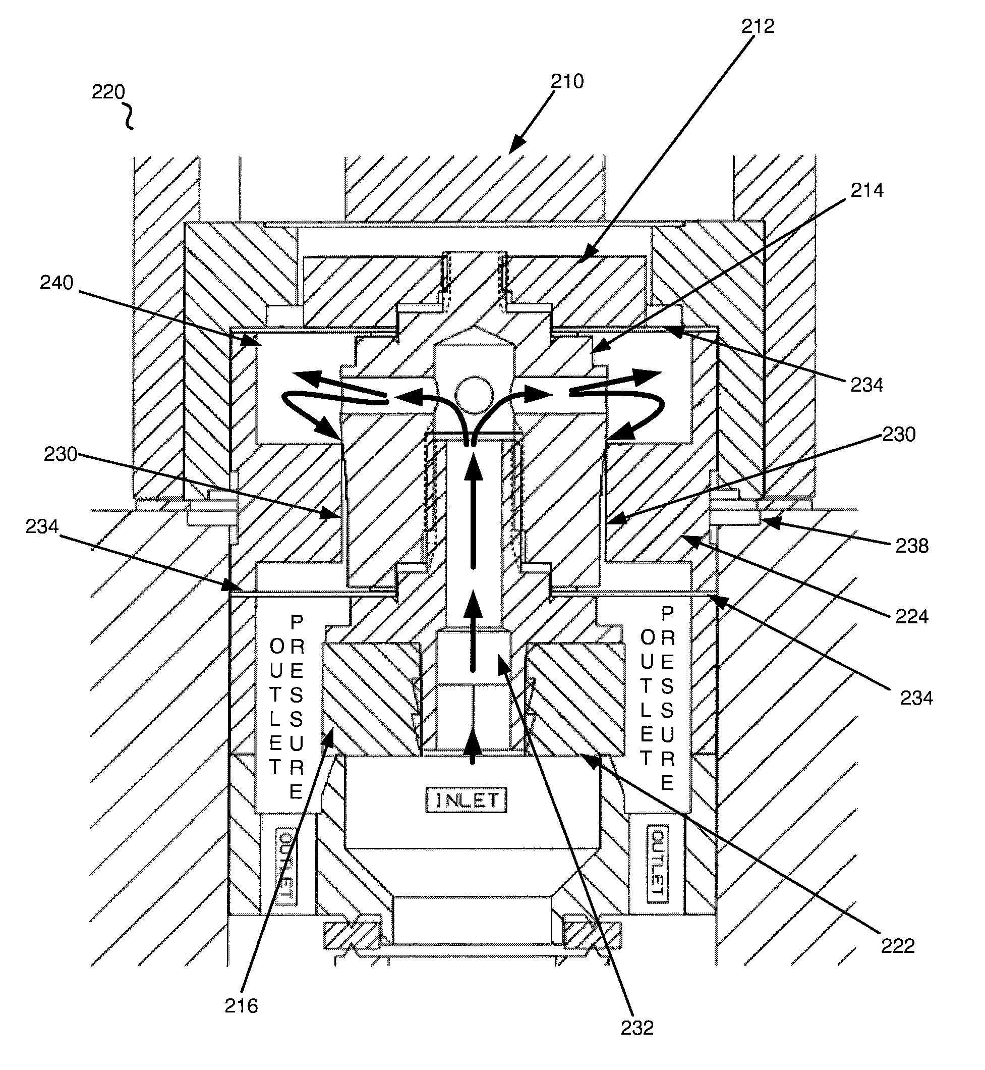 Pressure balanced valve