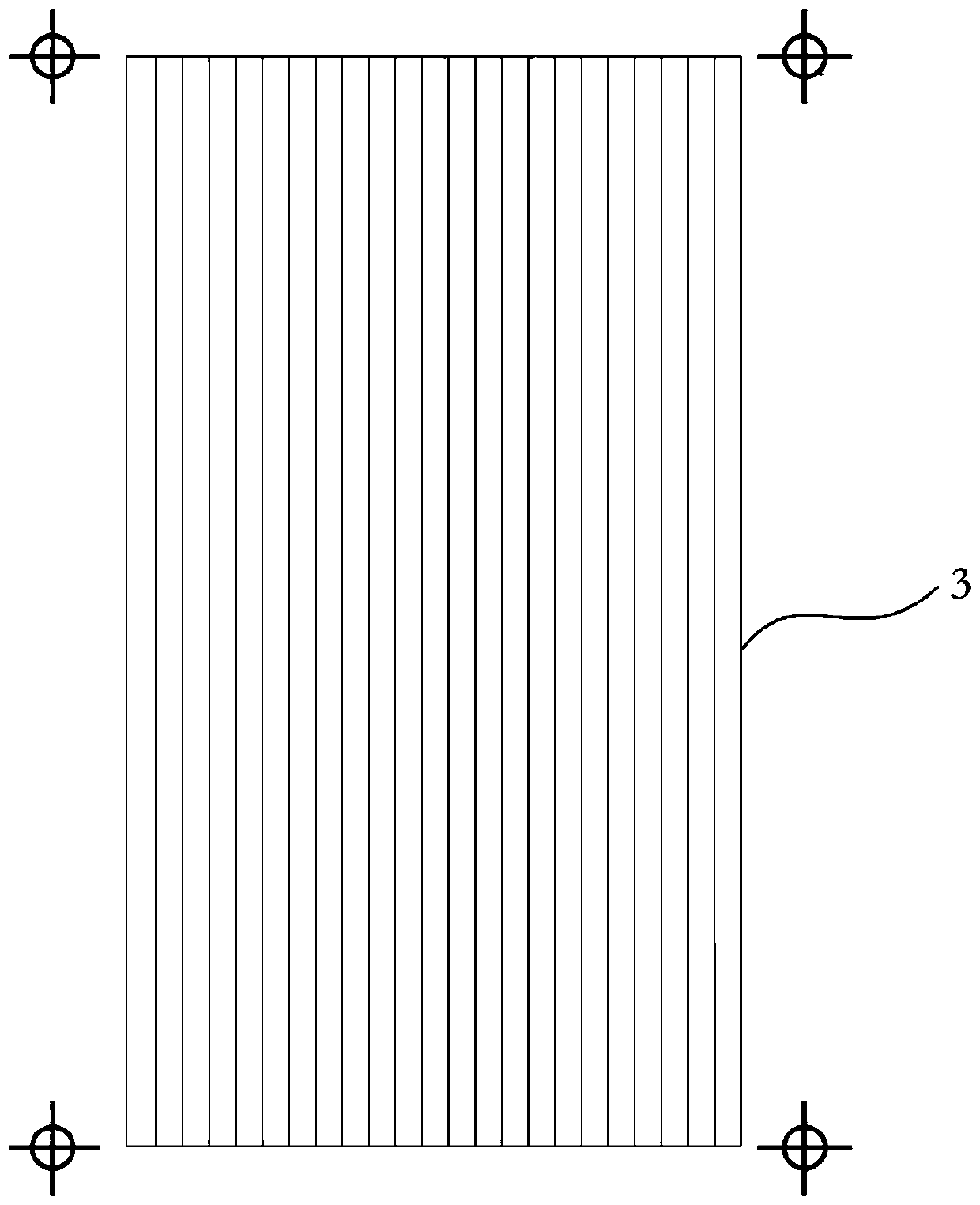 Reflective grating gradient color explosion-proof membrane and preparation method thereof