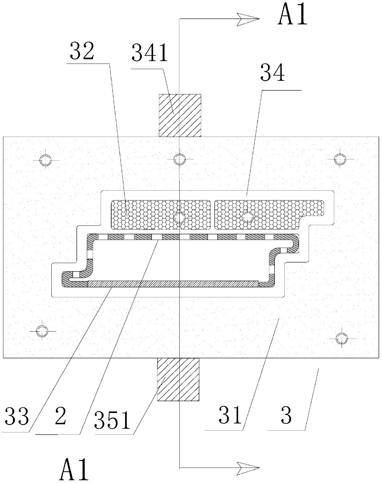 A composite sheet formed by co-extrusion of metal profile and wood-plastic and preparation method thereof