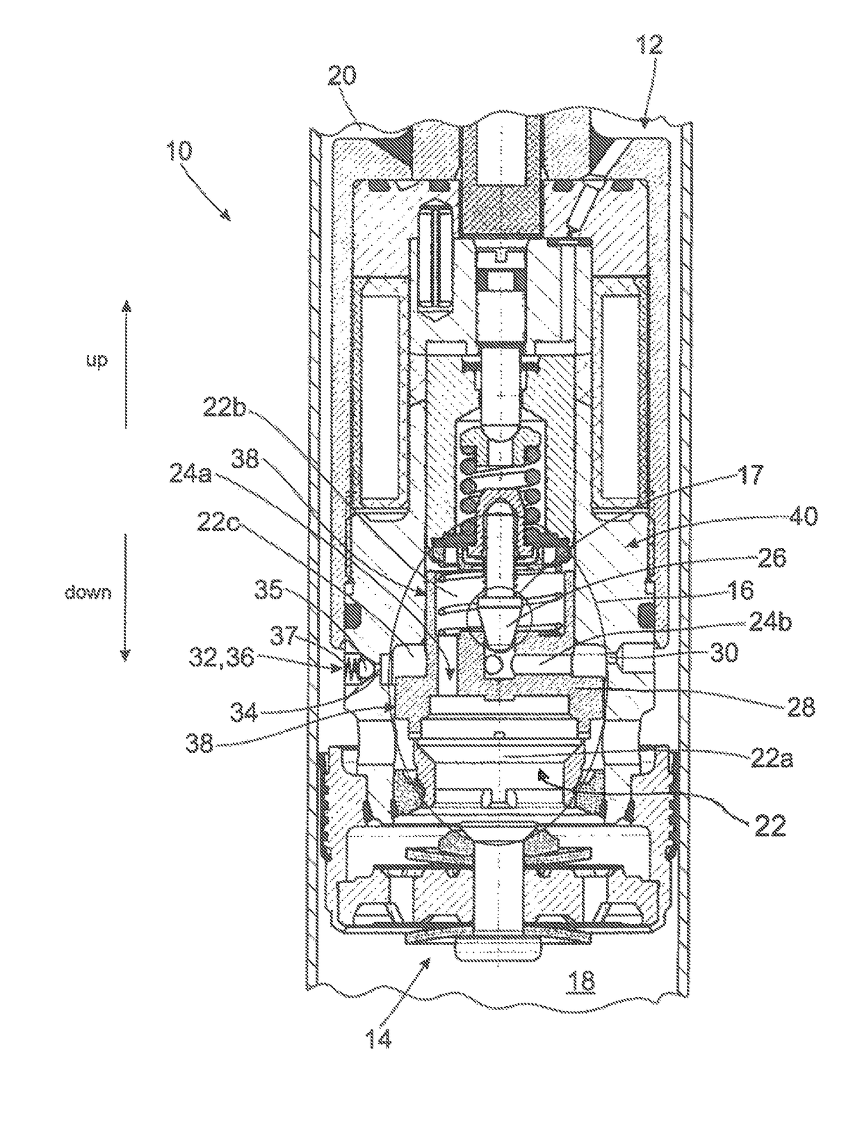 Damping valve comprising a pressure relief valve