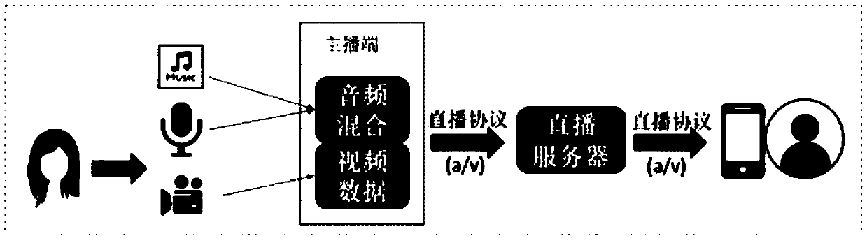 Live audio processing method, device and system