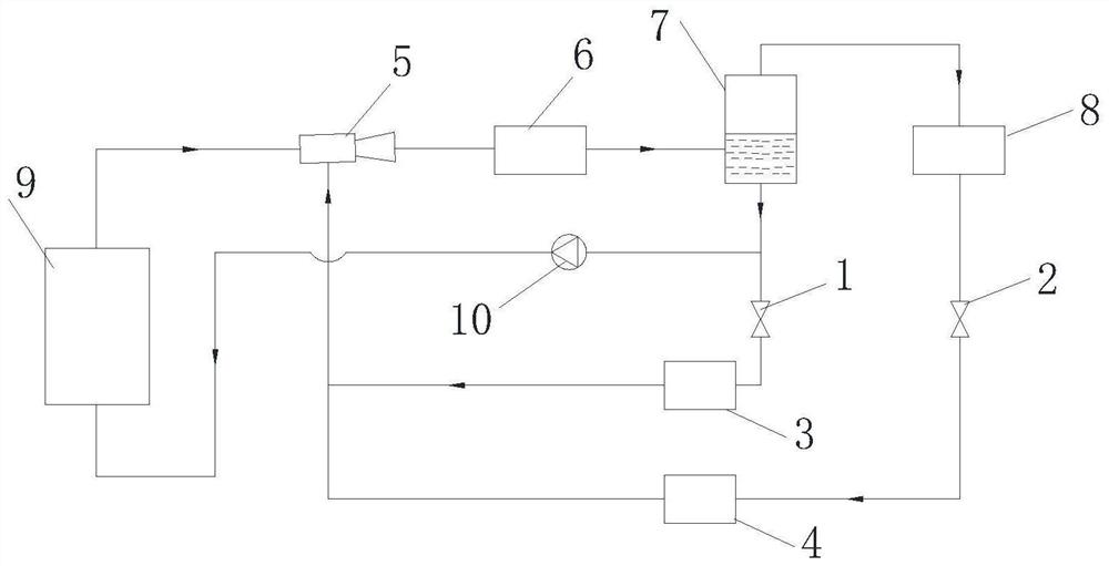 A kind of double evaporating temperature injection refrigerator and method based on mixed working medium