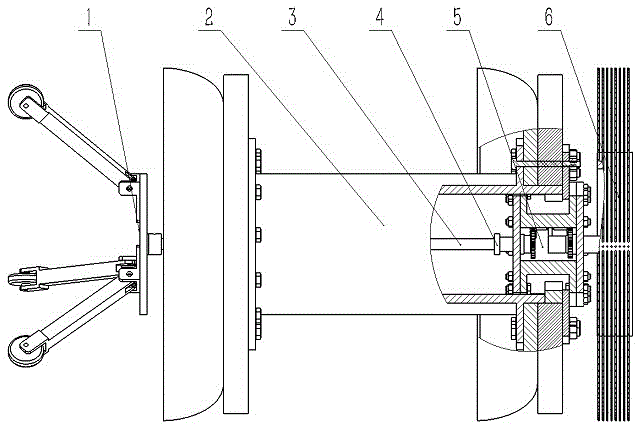 High-speed rotating brush pipe cleaner