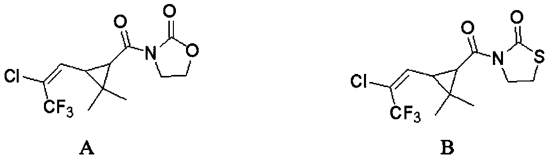 A kind of chrysanthemum compound containing diphenyl ether and its preparation method and application