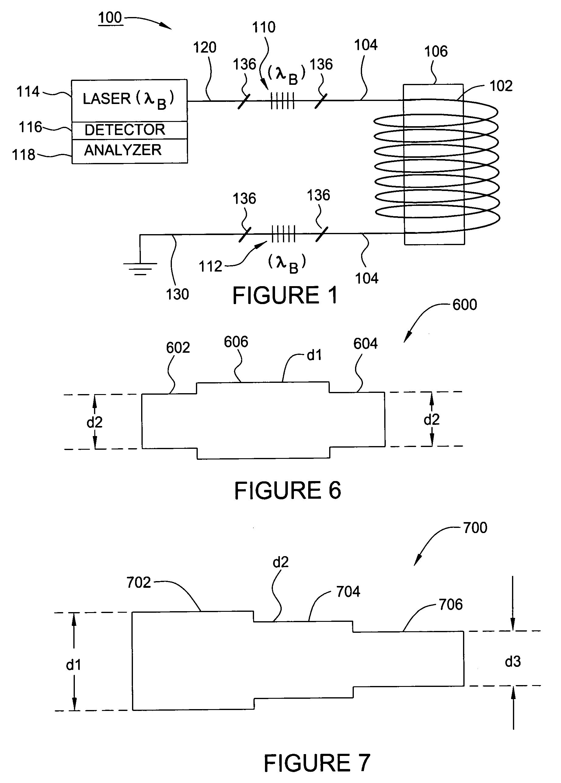 Hydrophone mandrel for precise placement of gratings