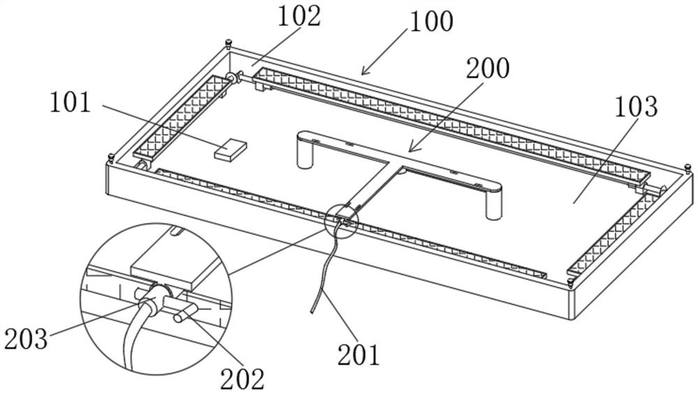 A LED ceiling lamp that is convenient for creating an atmosphere for watching TV at night