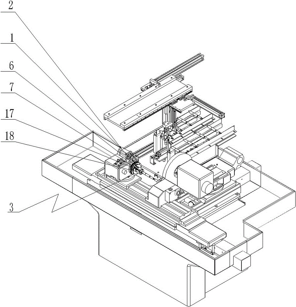 Automatic clamping device for workpieces