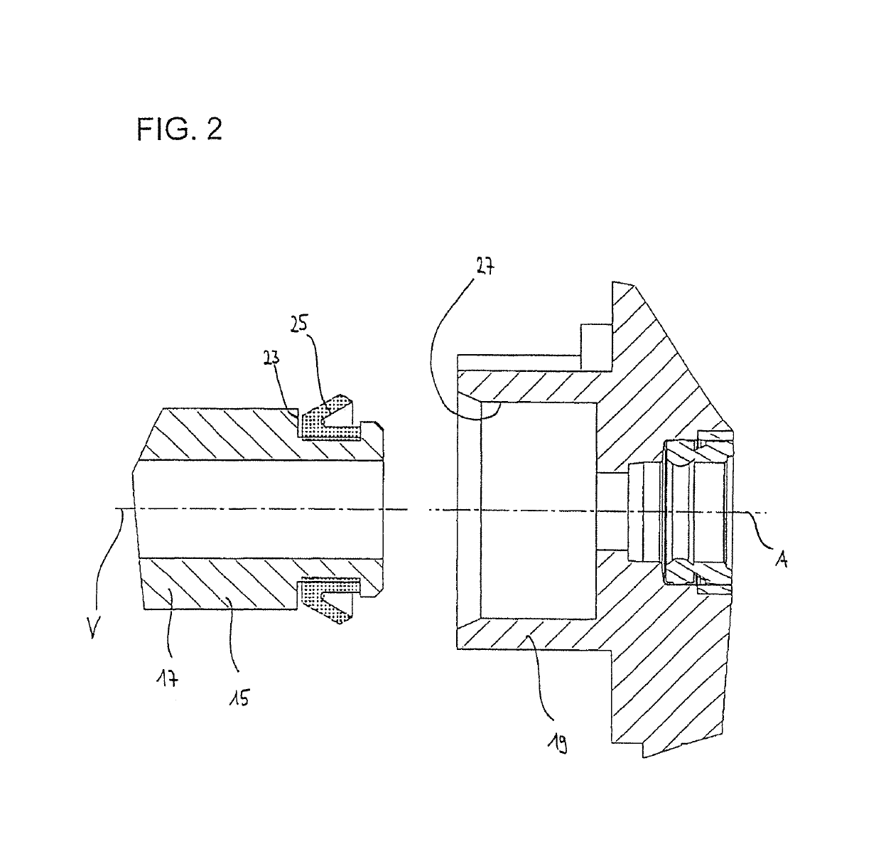 Connecting structure for connecting a filter housing to a filter housing retaining structure, cleaning system, filter housing cover for a filter housing and method for connecting a filter housing cover to a filter housing retaining structure