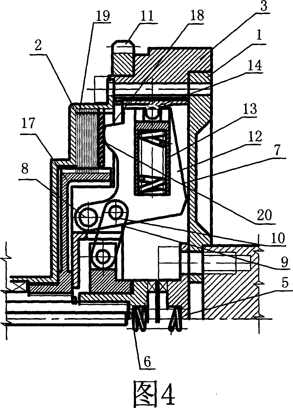 Automatic clutch for motorcycle