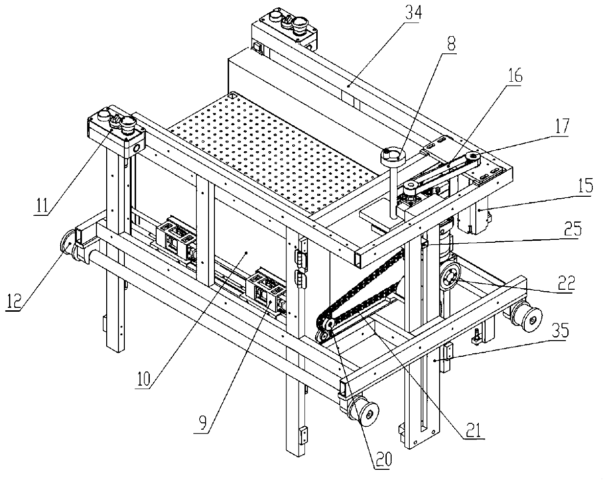 In-field tray placement method