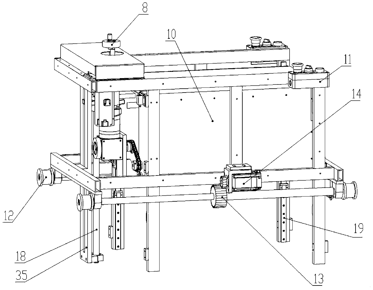 In-field tray placement method