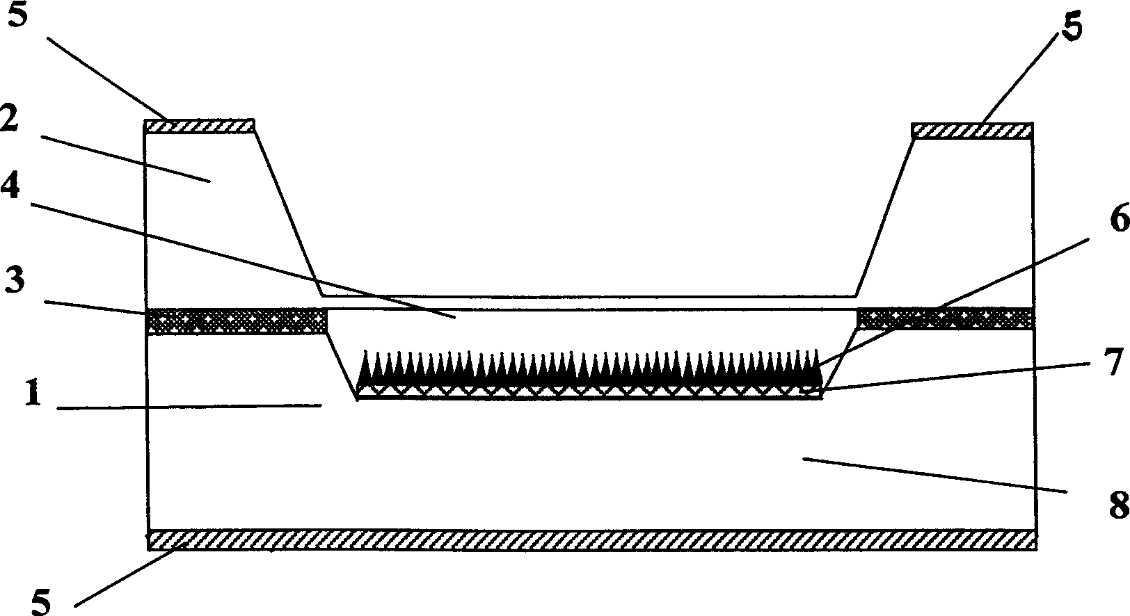 Nano-carbon based film field-emission pressure sensor